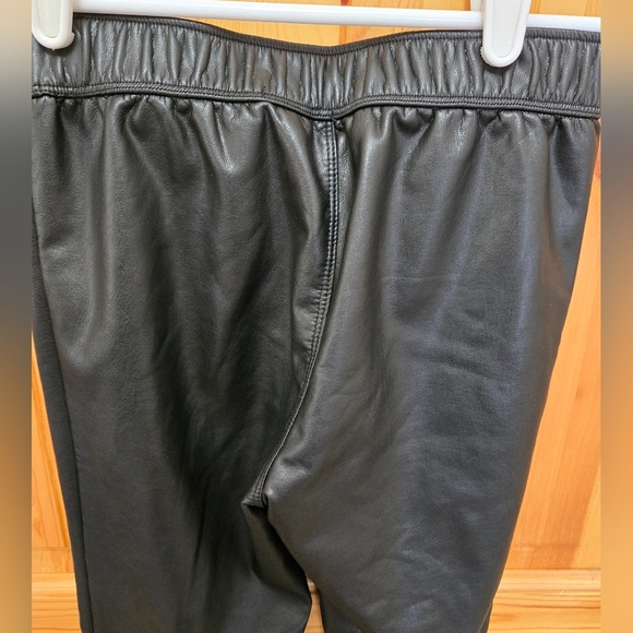 ABERCROMBIE KIDS FAUX LEATHER BLACK PANTS SPLIT CUFF LINED GIRLS YOUTH 9/10 A&F - Picture 6 of 13